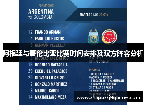 阿根廷与哥伦比亚比赛时间安排及双方阵容分析